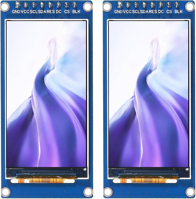 XIITIA 2pcs 1.9" SPI TFT LCD Display Module 170x320 RGB LCD Screen 3.3V ST7789 Drive SPI Interface 8pin Full Color for Arduino DIY - Image 1